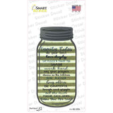 Family Rules List Corrugated Novelty Mason Jar Sticker Decal