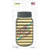 Follow Dreams Corrugated Yellow Novelty Mason Jar Sticker Decal