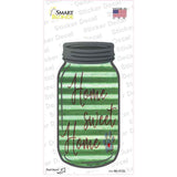 Home Sweet Home Paw Corrugated Green Novelty Mason Jar Sticker Decal