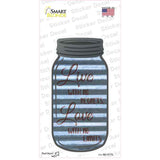 No Regrets No Limits Corrugated Novelty Mason Jar Sticker Decal