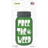 Free The Weed Novelty Mason Jar Sticker Decal