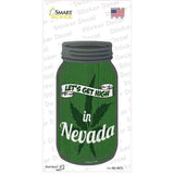 Get High Nevada Green Novelty Mason Jar Sticker Decal