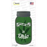 Get High Ohio Green Novelty Mason Jar Sticker Decal
