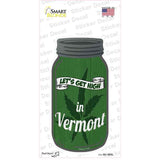 Get High Vermont Green Novelty Mason Jar Sticker Decal