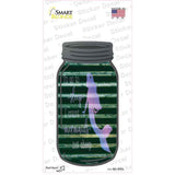 I Count Mermaids not Sheep Corrugated Novelty Mason Jar Sticker Decal