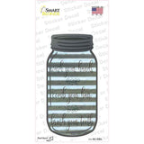 Wash Your Hands Blue Corrugated Novelty Mason Jar Sticker Decal