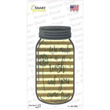 We Made A Wish Corrugated Novelty Mason Jar Sticker Decal