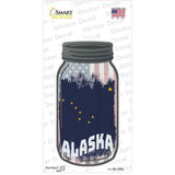 Alaska | USA Flag Novelty Mason Jar Sticker Decal