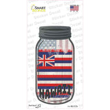 Hawaii | USA Flag Novelty Mason Jar Sticker Decal