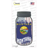 Montana | USA Flag Novelty Mason Jar Sticker Decal
