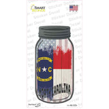 North Carolina | USA Flag Novelty Mason Jar Sticker Decal