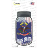 North Dakota | USA Flag Novelty Mason Jar Sticker Decal