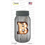 B Bulb Lettering Novelty Mason Jar Sticker Decal