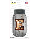 E Bulb Lettering Novelty Mason Jar Sticker Decal