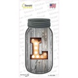L Bulb Lettering Novelty Mason Jar Sticker Decal