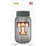 T Bulb Lettering Novelty Mason Jar Sticker Decal