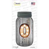 0 Bulb Lettering Novelty Mason Jar Sticker Decal