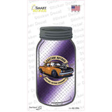 Custom Hot Rod Purple Diamond Novelty Mason Jar Sticker Decal