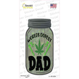 Worlds Dopest Dad Novelty Mason Jar Sticker Decal