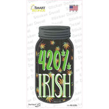 420 Percent Irish Novelty Mason Jar Sticker Decal