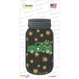 Weed Truck Novelty Mason Jar Sticker Decal