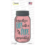 Basically A Girl Novelty Mason Jar Sticker Decal