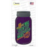 I Was Country Novelty Mason Jar Sticker Decal