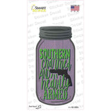 Southern Charmed and Heavily Armed Novelty Mason Jar Sticker Decal