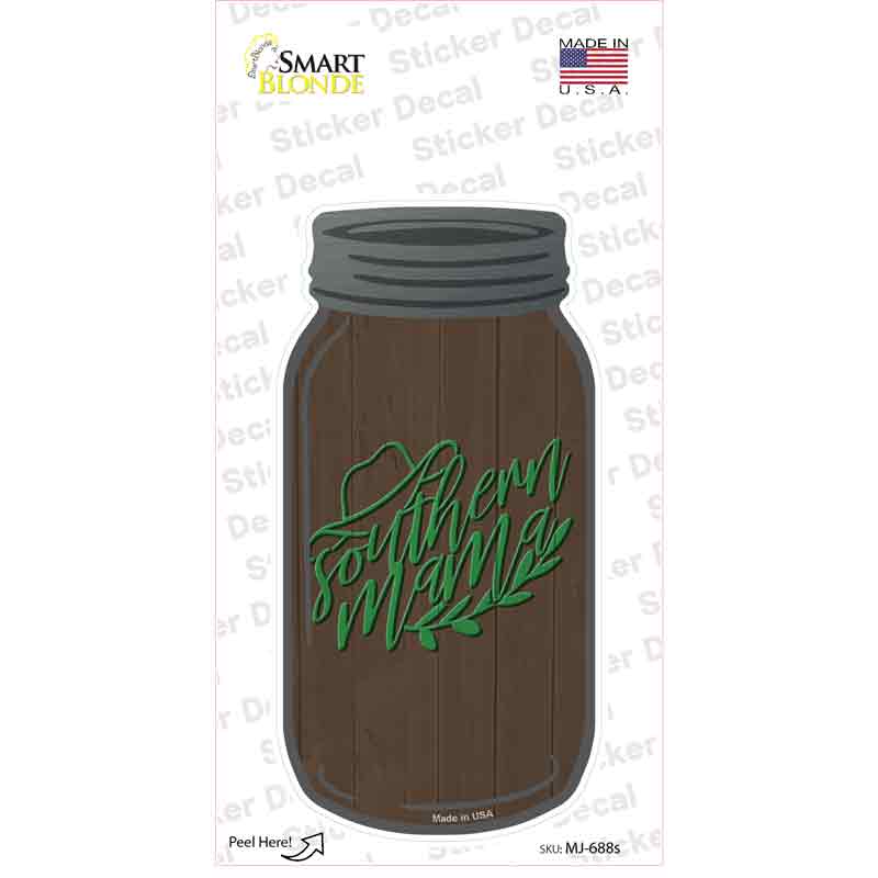 Southern Mama Novelty Mason Jar Sticker Decal