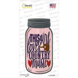This Girl Loves Country Music Novelty Mason Jar Sticker Decal