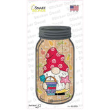 Gnome With Starfish Novelty Mason Jar Sticker Decal
