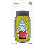 Gnome With Apple Novelty Mason Jar Sticker Decal