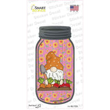 Gnome Digging Carrots and Beets Novelty Mason Jar Sticker Decal