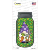 Gnome With Carrot Seeds Novelty Mason Jar Sticker Decal