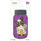 Gnome With Honeycomb Novelty Mason Jar Sticker Decal