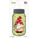Gnome With Ruler Novelty Mason Jar Sticker Decal