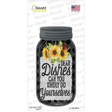 Dishes Do Yourselves Novelty Mason Jar Sticker Decal