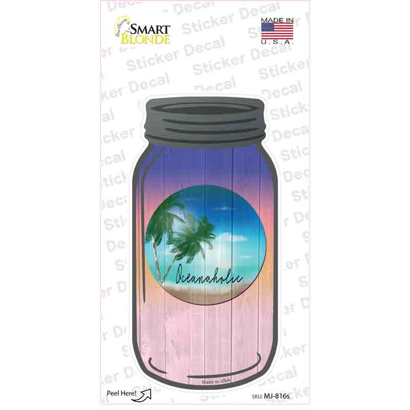Sunshine Beach Novelty Mason Jar Sticker Decal