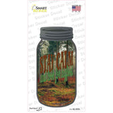 Stay Calm And Look Novelty Mason Jar Sticker Decal