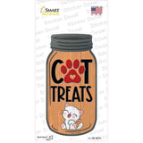 Cat Treats Orange Novelty Mason Jar Sticker Decal