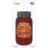 Plaid And Pumpkin Things Novelty Mason Jar Sticker Decal