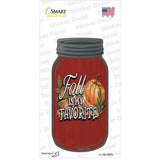 Fall Is My Favorite Red Novelty Mason Jar Sticker Decal
