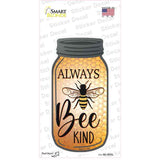 Always Bee Kind Novelty Mason Jar Sticker Decal