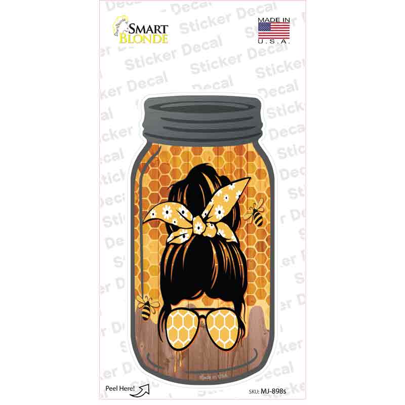 Bun Aviators Honey Novelty Mason Jar Sticker Decal