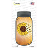 Sunflower Bee Petals Novelty Mason Jar Sticker Decal