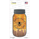 Bee The Change Honey Dripping Novelty Mason Jar Sticker Decal
