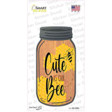 Cute As Can Bee Novelty Mason Jar Sticker Decal