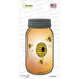 Bee Hive Novelty Mason Jar Sticker Decal