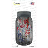 Proud American Girl Novelty Mason Jar Sticker Decal