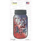 Stars And Stripes Red White Blue Novelty Mason Jar Sticker Decal